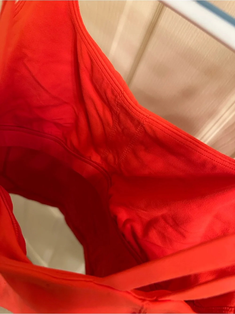 lululemon athletica Bright Red Square-Neck Tank